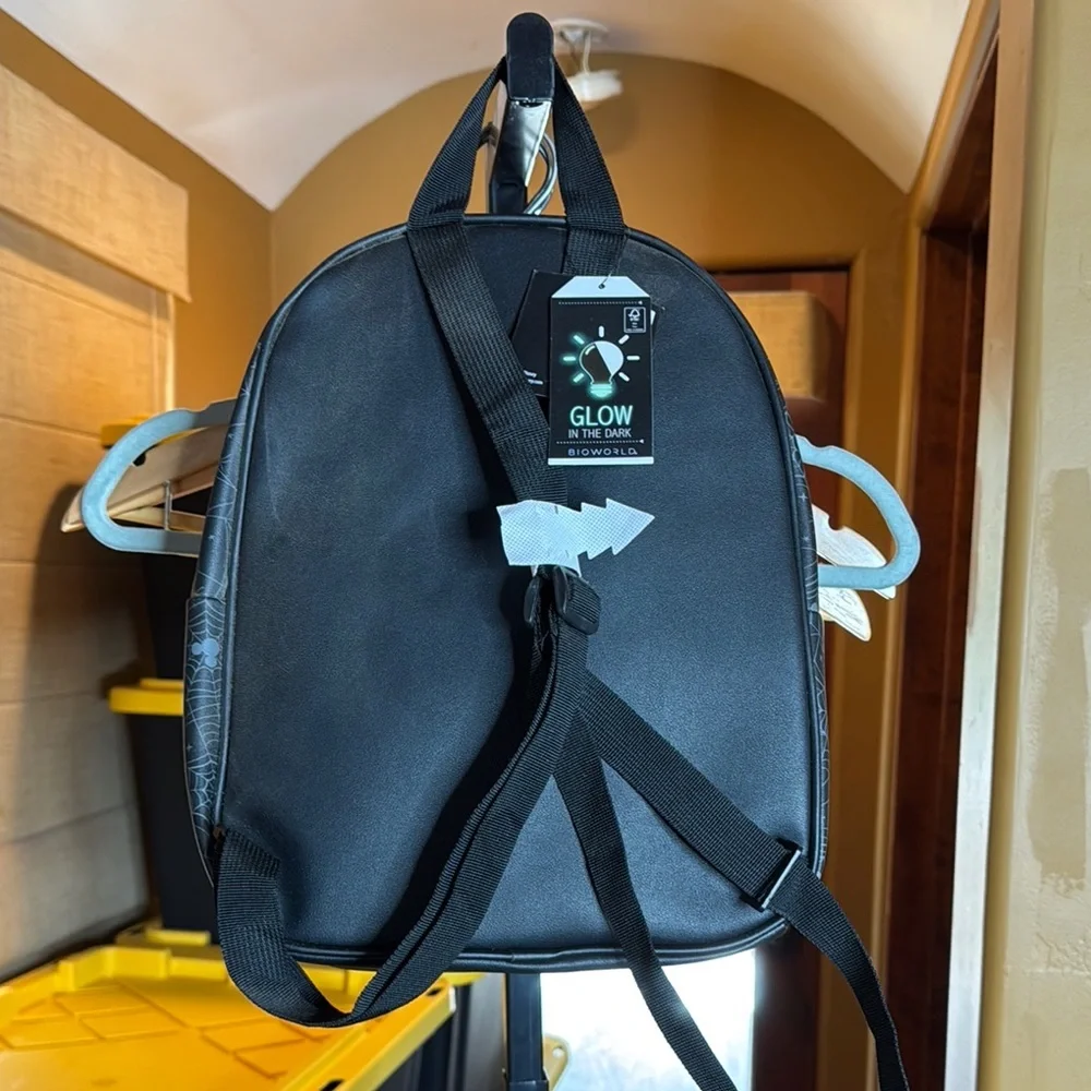 NWT Disney x Bioworld Halloween Glow in Dark Mickey Minnie Ghost Mini Backpack